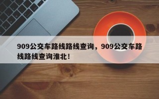 909公交车路线路线查询，909公交车路线路线查询淮北！