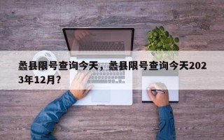 蠡县限号查询今天，蠡县限号查询今天2023年12月？